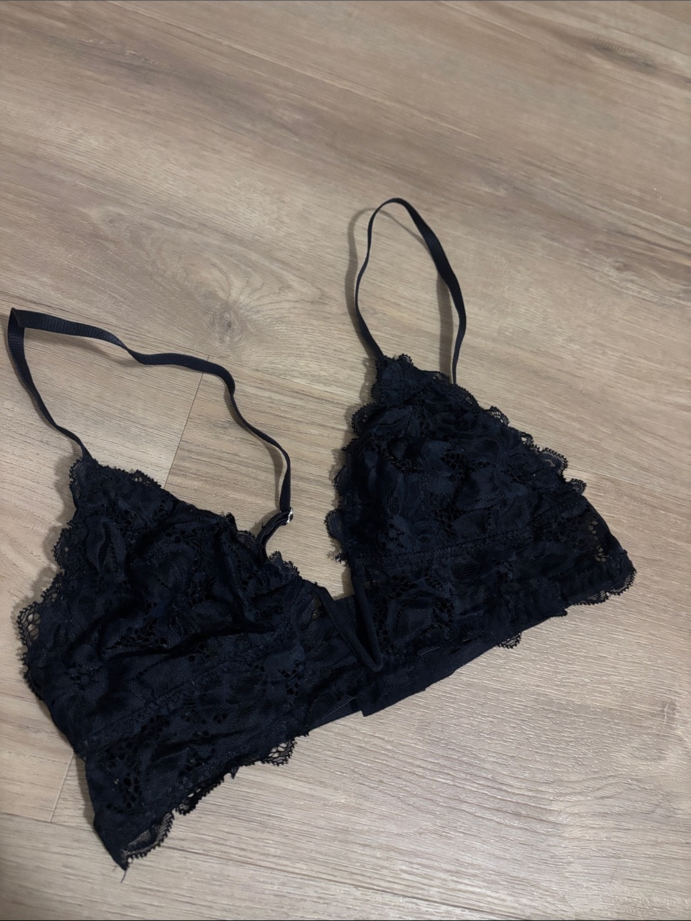 Black Lace Bralette - Women's Intimates